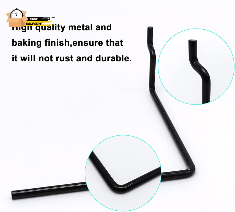 5 Pack Extendable Pegboard Paper Towel Holder,Pegboard Hook for Workshop,Garage