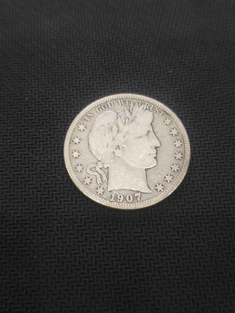 1907-D 50C Barber Half Dollar