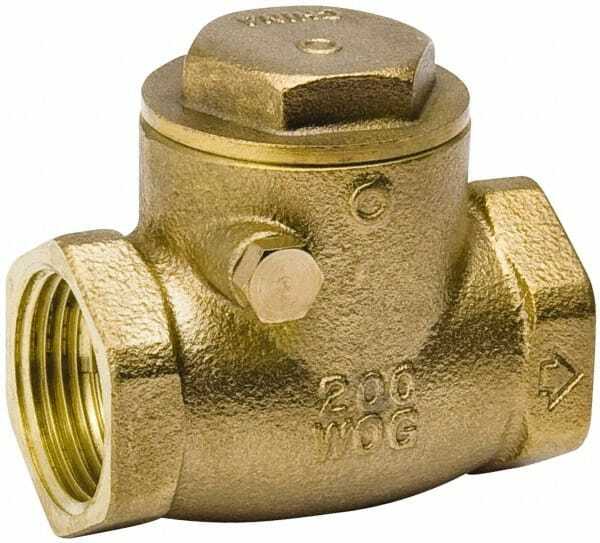 Value Collection 3/4" Brass Check Valve Check Swing, IPS, 200 WOG