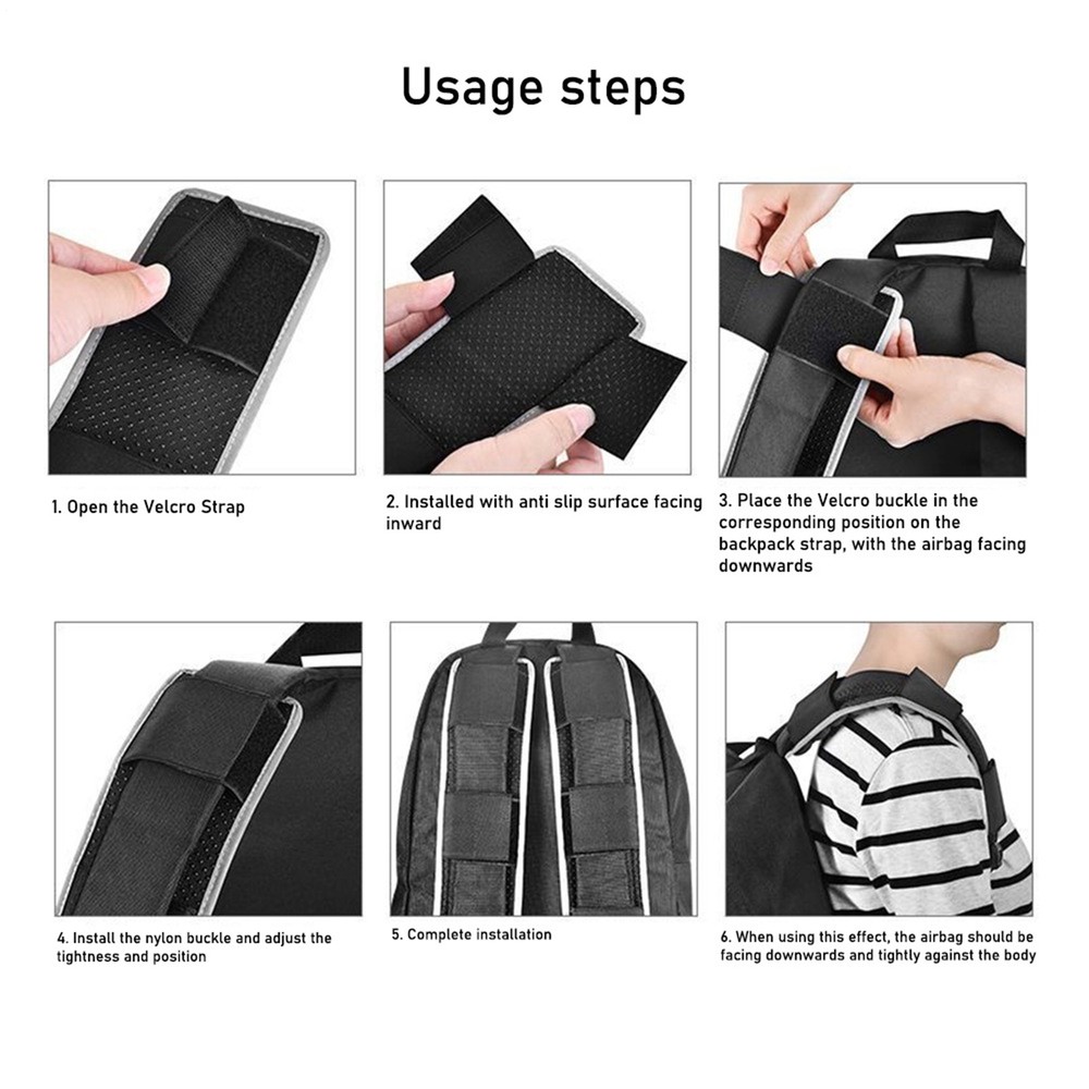 Backpack Strap Pads with Air Cushions, 2 Pack Quick Dry Shoulder Strap Pads