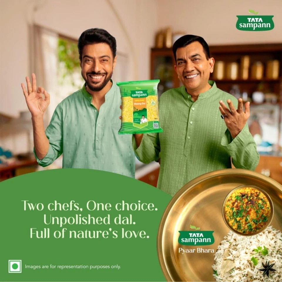 Tata Sampann Unpolished Moong Dal (Split) 500g