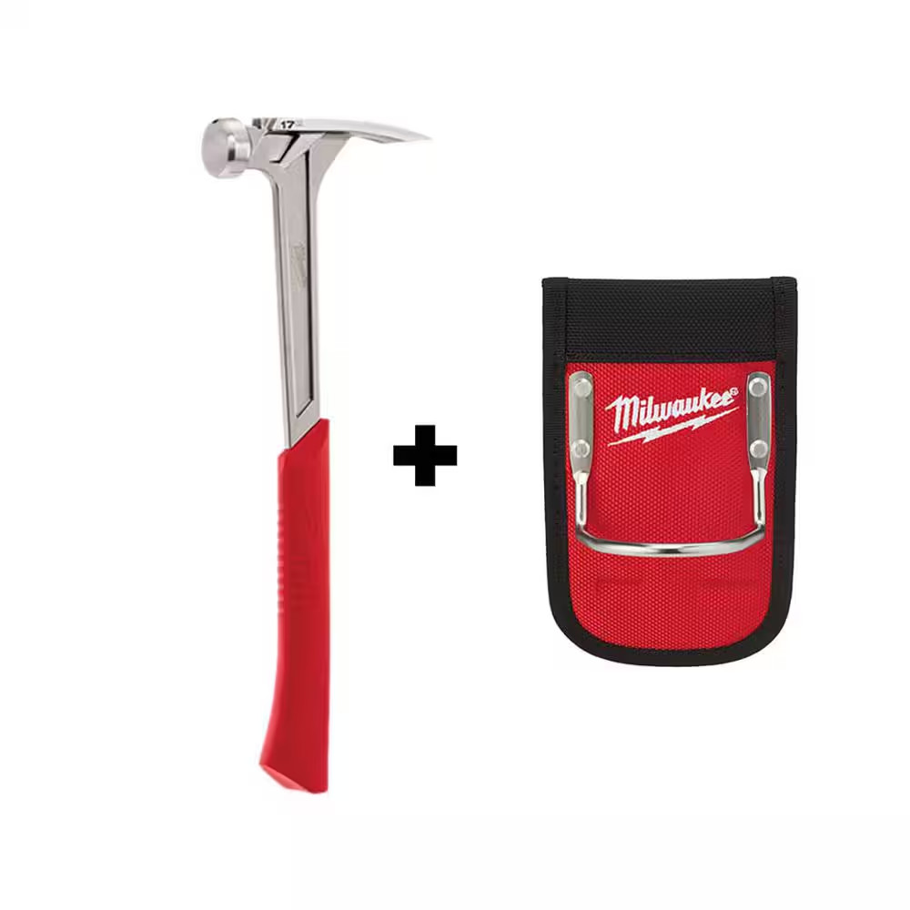 17 Oz. Smooth Face Framing Hammer with Hammer Loop