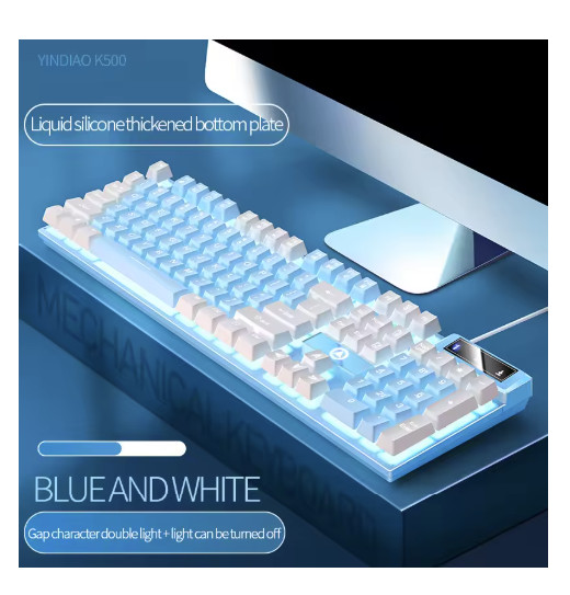 Wired Gaming Keyboard Low Profile With Numpad