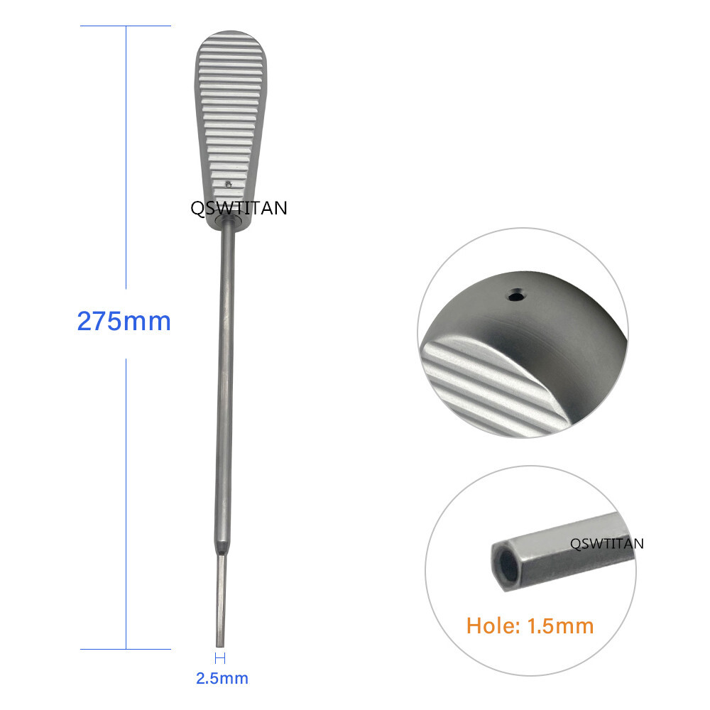 Orthopedic ACL PCL Hex Screwdriver Interference Screw Driver