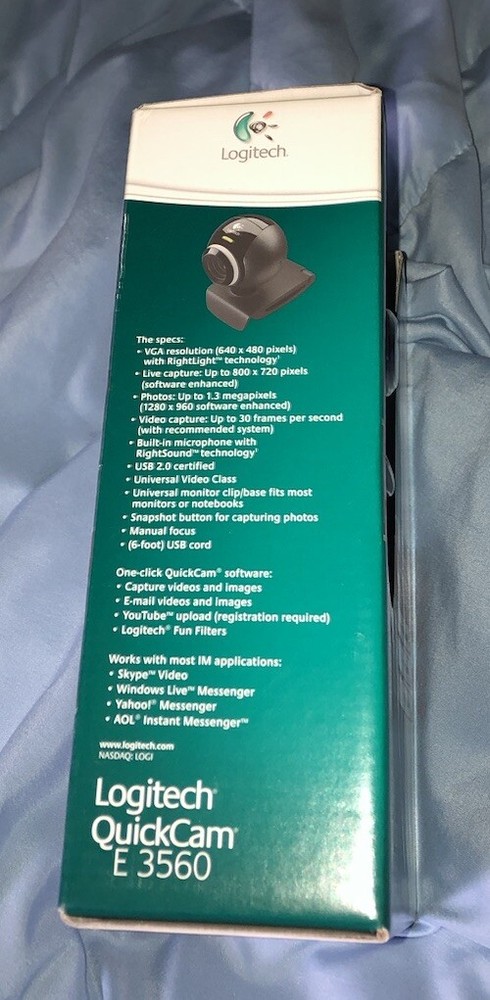 Logitech Web Cam Computer Laptop Camera Quick cam E3560