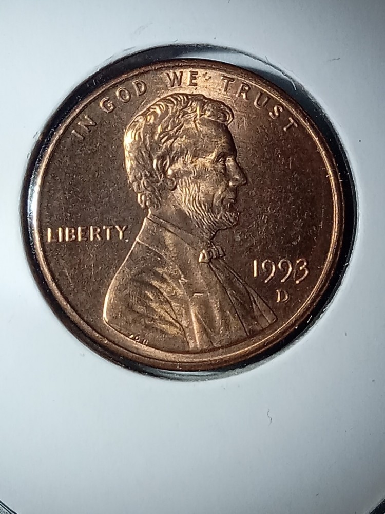 1993 Denver Lincoln Cent Doubled Die Obverse And Reverse