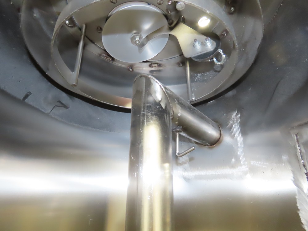 Una-Dyn Solid Cone Hopper, #150, Insulated, Stainless W/Autoload OS-10 Feeder