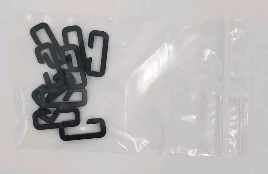 10 Pack 1 Inch (25mm) Loop Loc Split Fastex Repair Black
