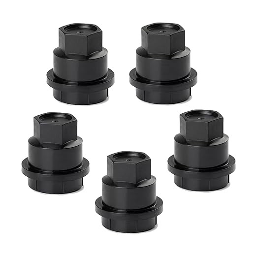 5Pcs Black Lug Nut Covers CapColor: 5pcs