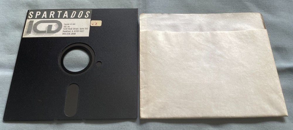 SPARTADOS V.2 - 1985 Atari 400/800 Computer ICD Software 5.25" Disk - TESTED!