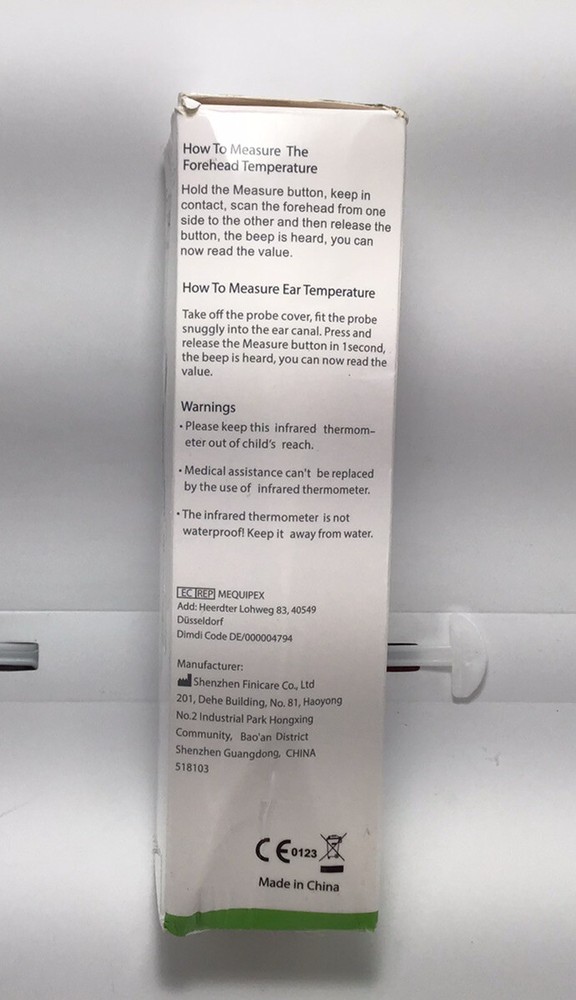 Infrared Thermometer Model IR100 Dual Mode LCD Display. NEW.