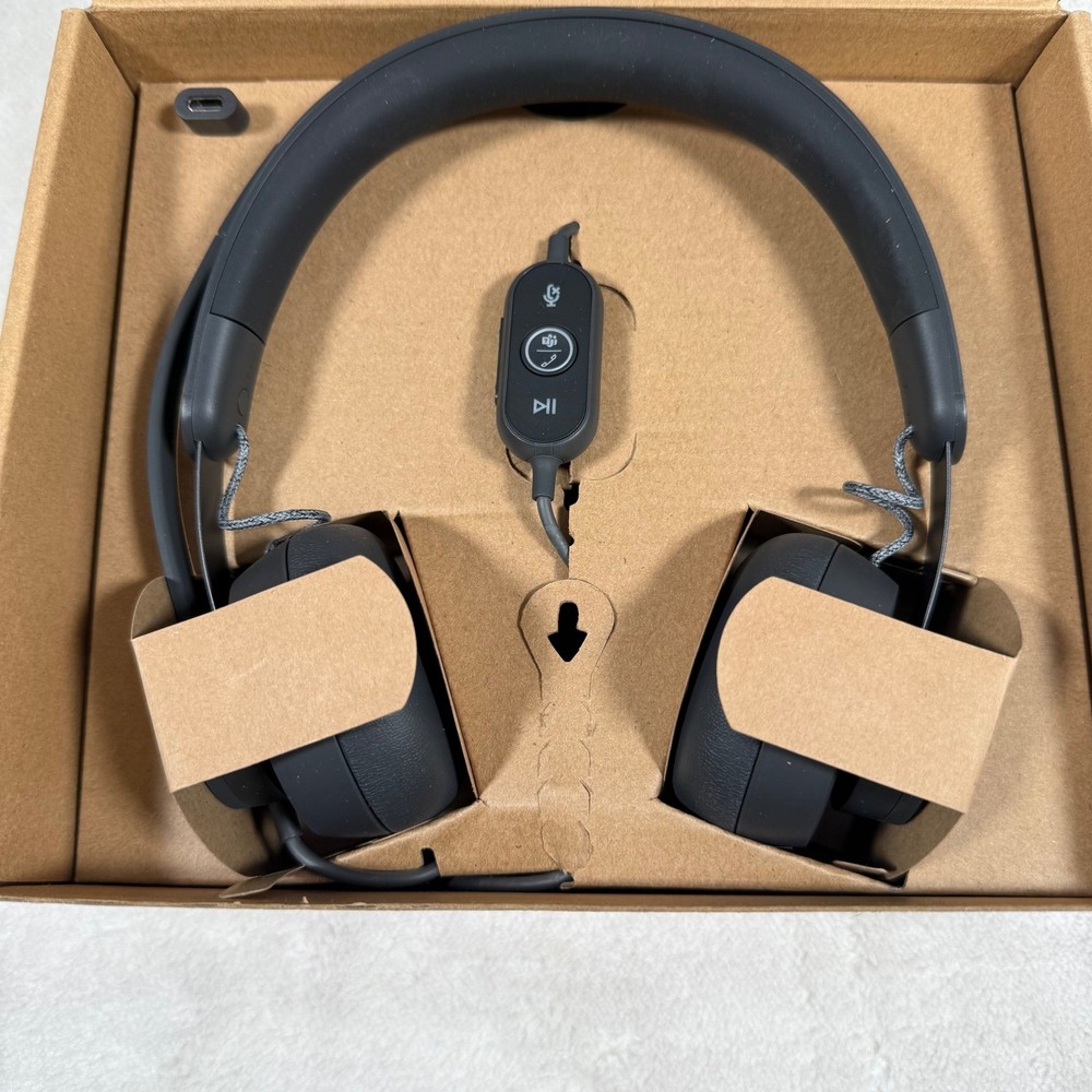 Logitech Zone Wired USB C Headset with USB A Adapter Certified Microsoft Teams