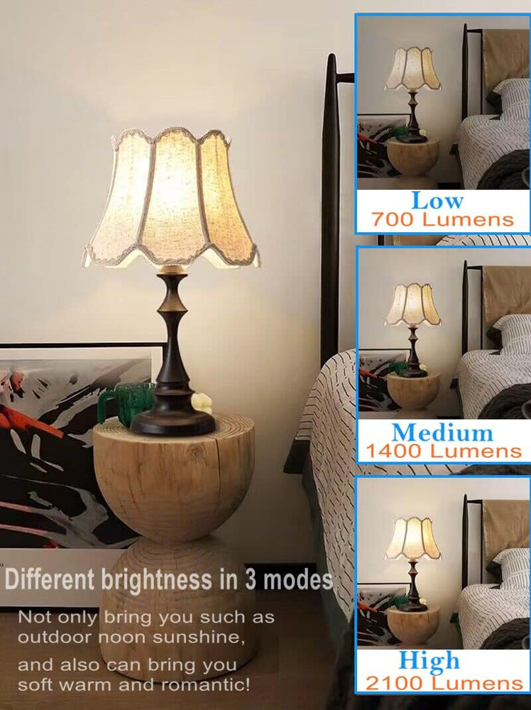 6-Pack 3 Way Bulb 50 100 150W Replacement LED Light Bulbs, Daylight 5000K, Three