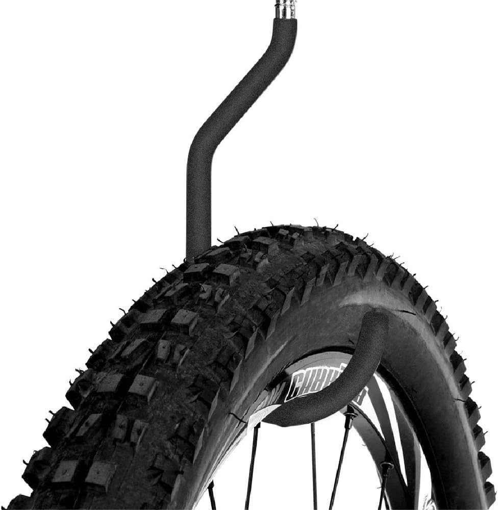 8-Pack Heavy-Duty Galvanized Bike Storage Hooks - Rubber Coated for Ceiling Use