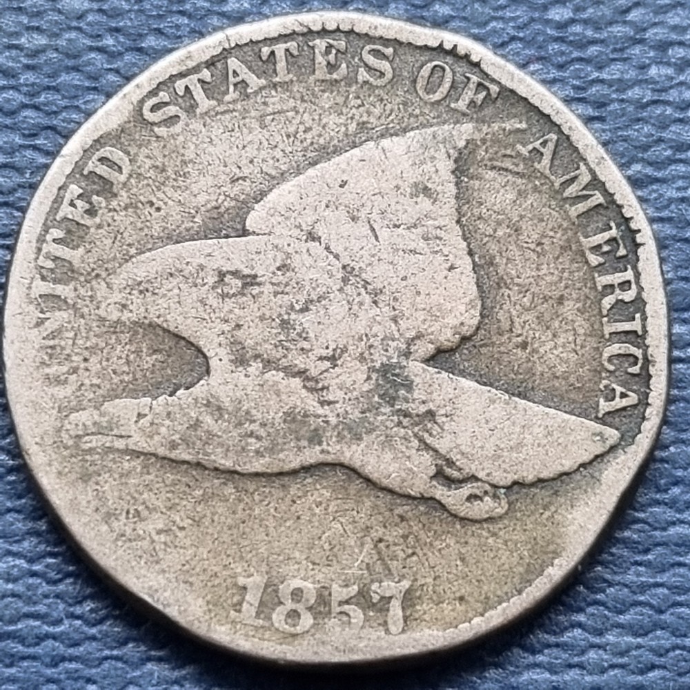 1857 Flying Eagle Cent 1c Circulated #97051