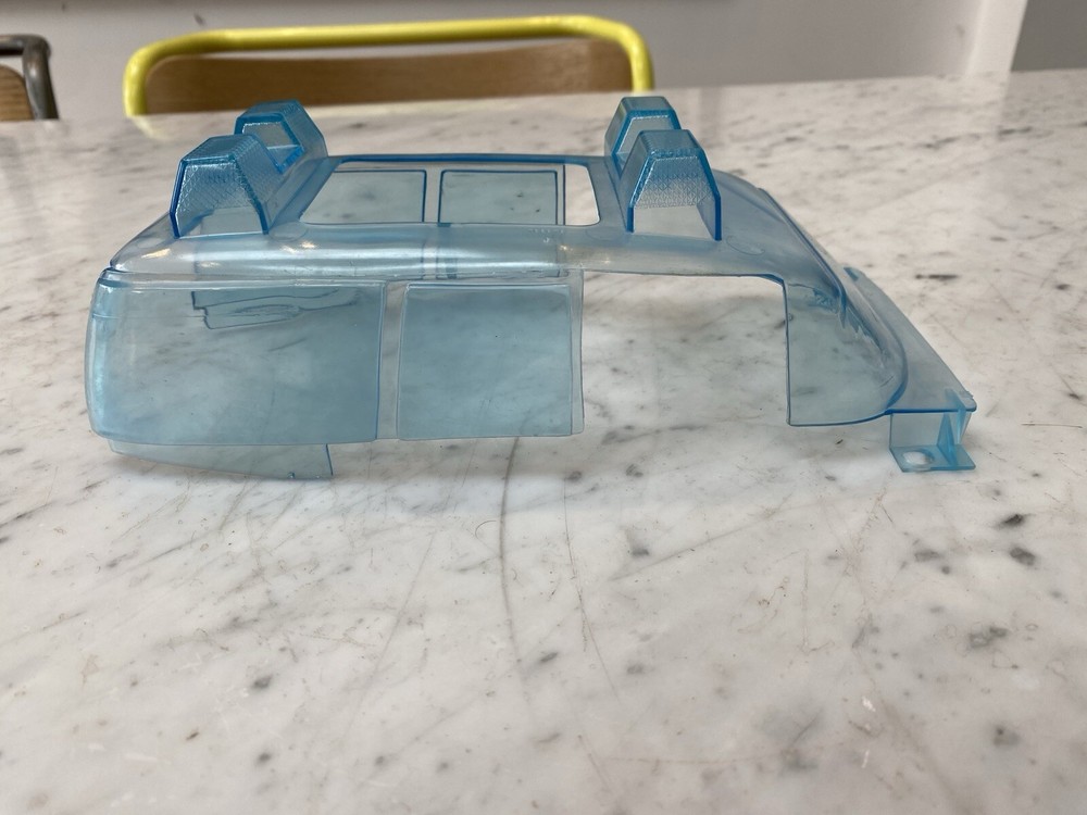 1984 Kenner Ghostbusters Ecto 1 windscreen and window plastic glass.