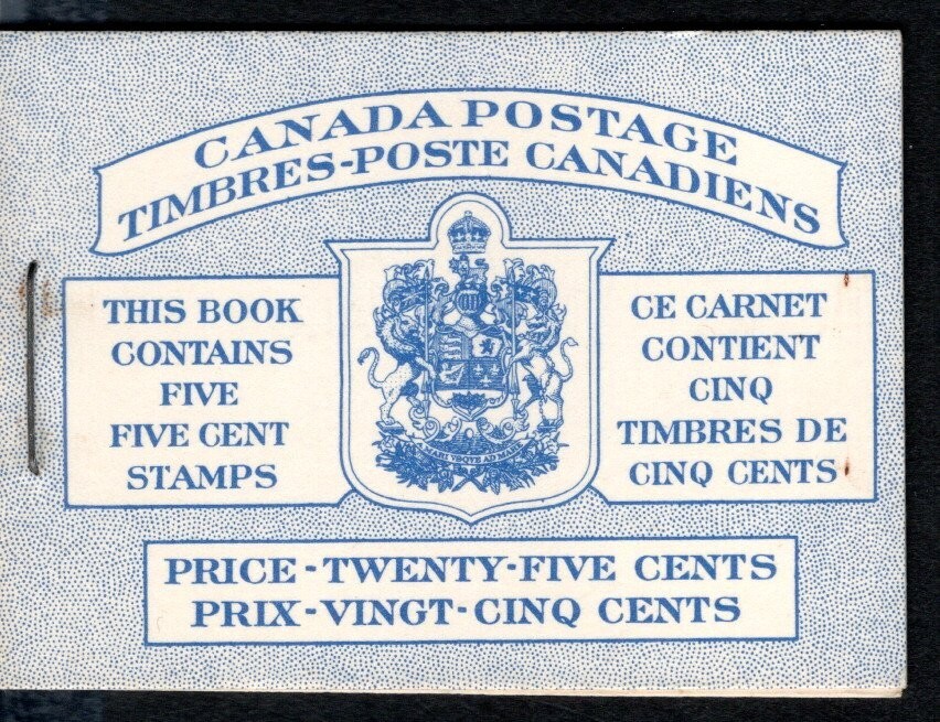 CANADA BOOKLETS UNITRADE 49a+49b TYPE I - J77+79