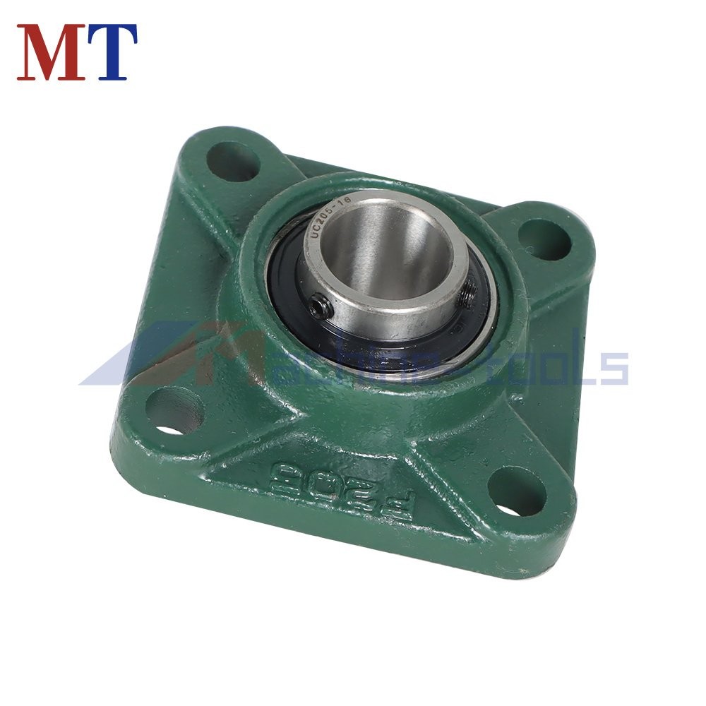 10 Pack UCF205-16 Pillow Block Flange Bearing 1" Bore 4 Bolt Solid Base