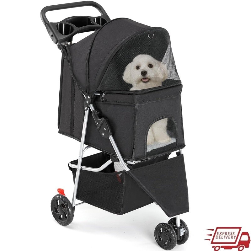 Pet Stroller Small Medium Pets Durable Lightweight Foldable Travel Outdoor New