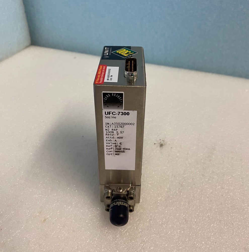 Unit Instruments 7300 MFC 5sccm Helium Mass Flow Controller