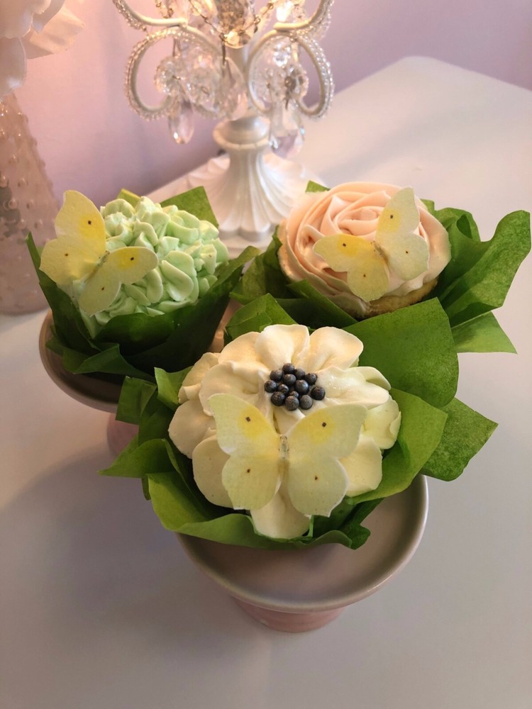 Light Yellow Edible Butterflies