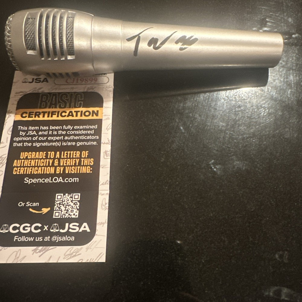 Tanner Usrey Signed Microphone JSA COA