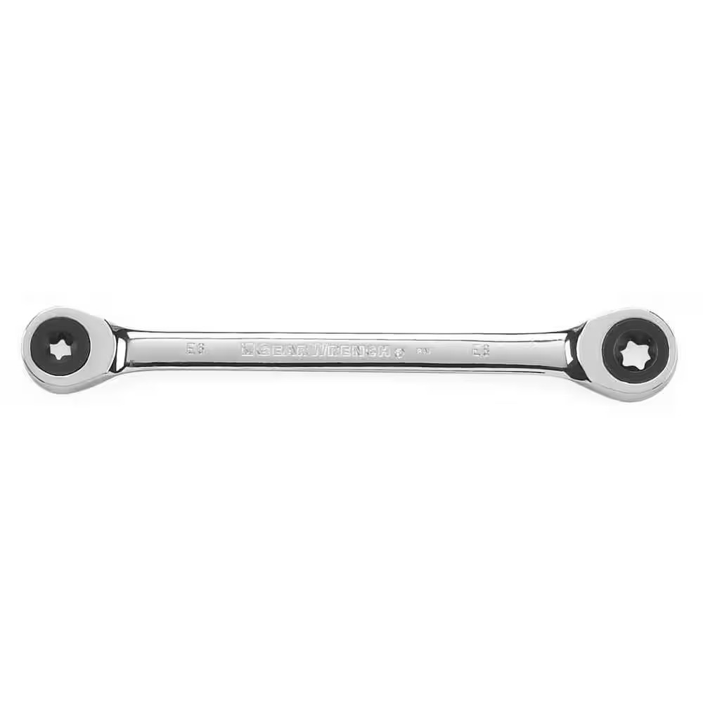 72-Tooth E6 X E8 E-Torx Double Box Ratcheting Wrench