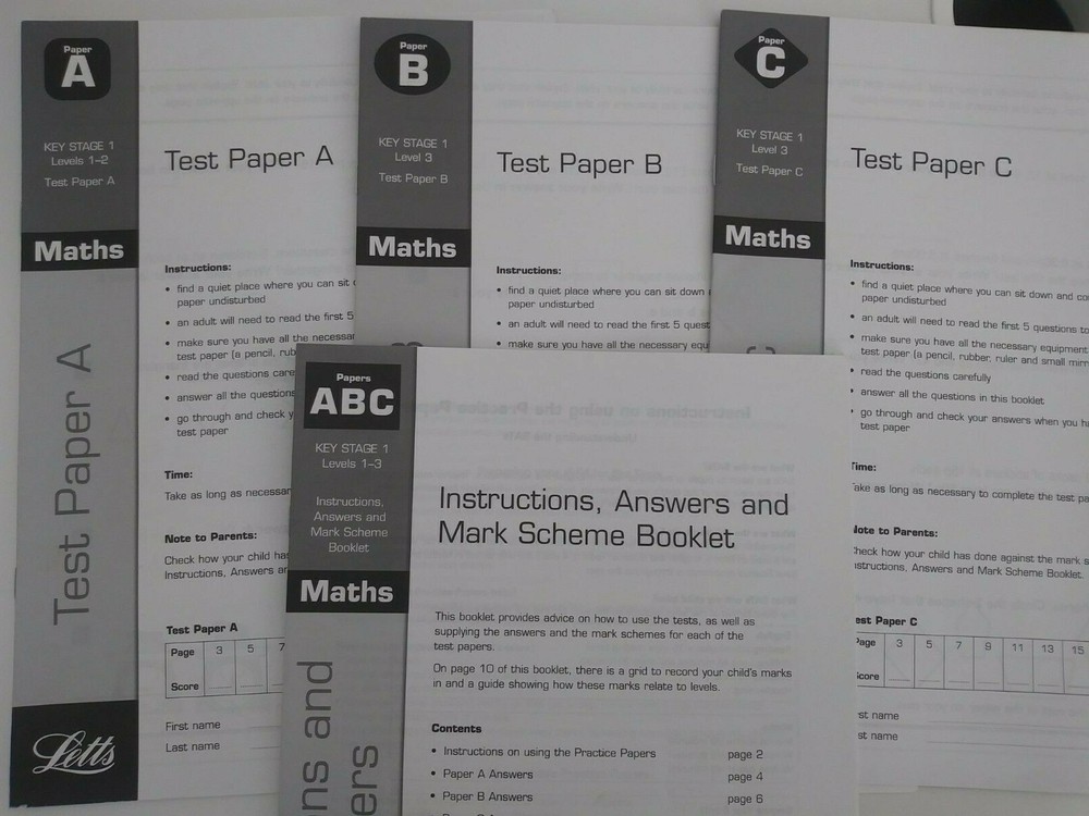 KS1 Assessment Test Papers
