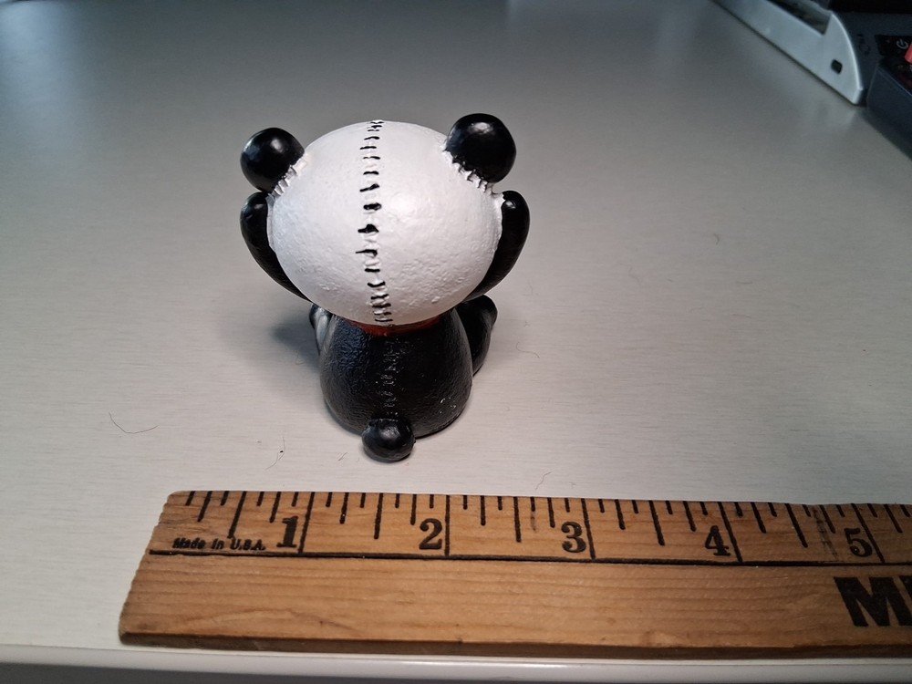 FURRYBONES Skull Figurine PANDA BEAR DOLL KILLER VOODOO Skeleton