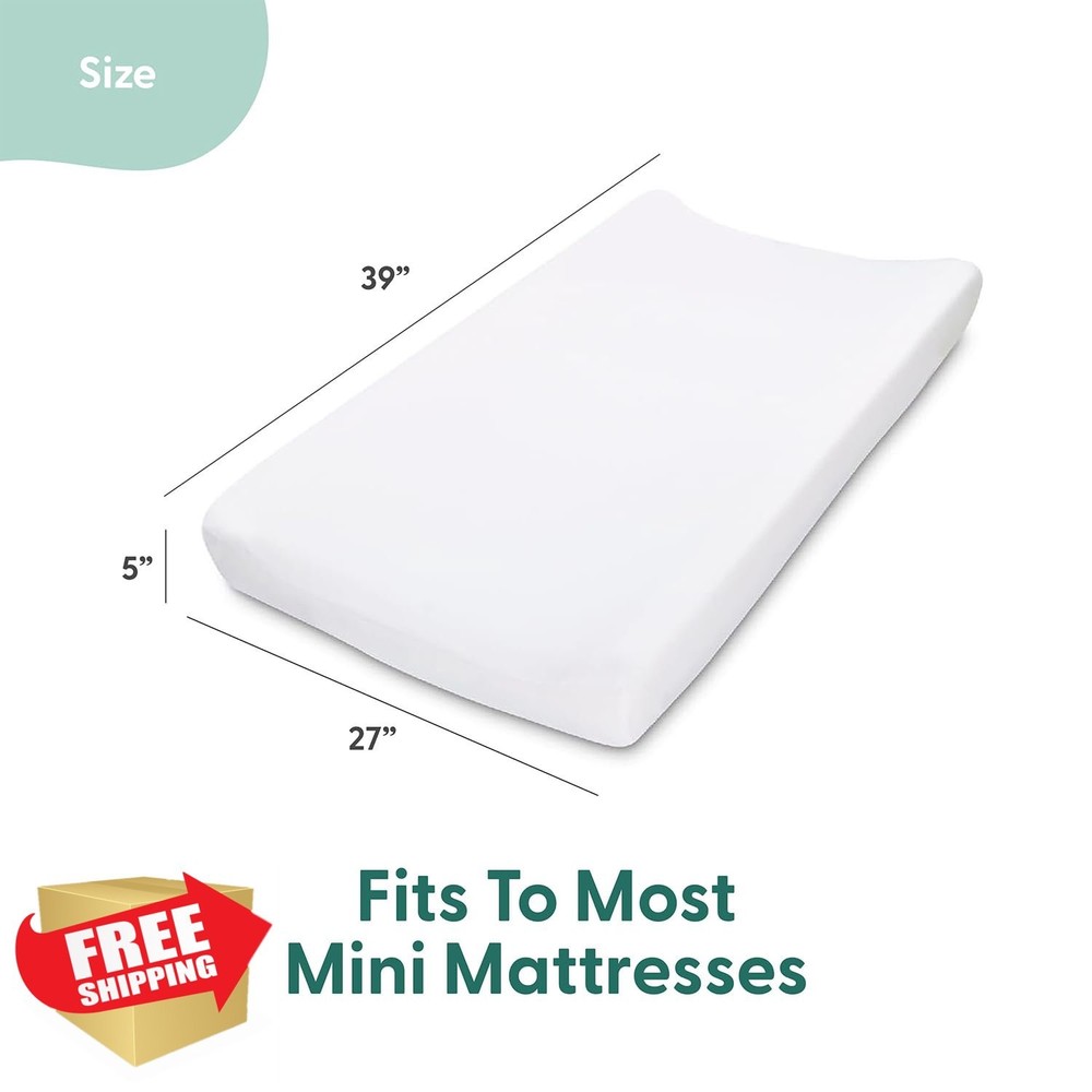 The Peanutshell Playard Sheets 3 Pack, Daisy Mini Crib
