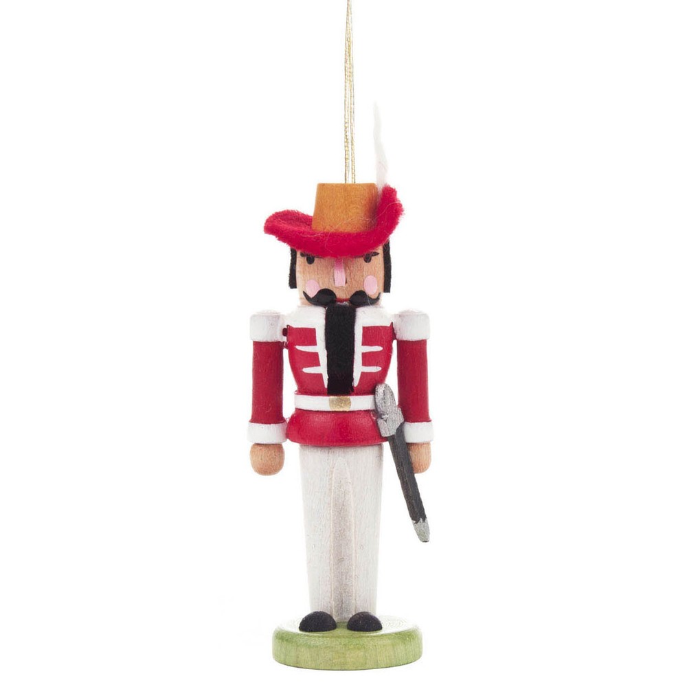 Nutcracker German Ornament Red