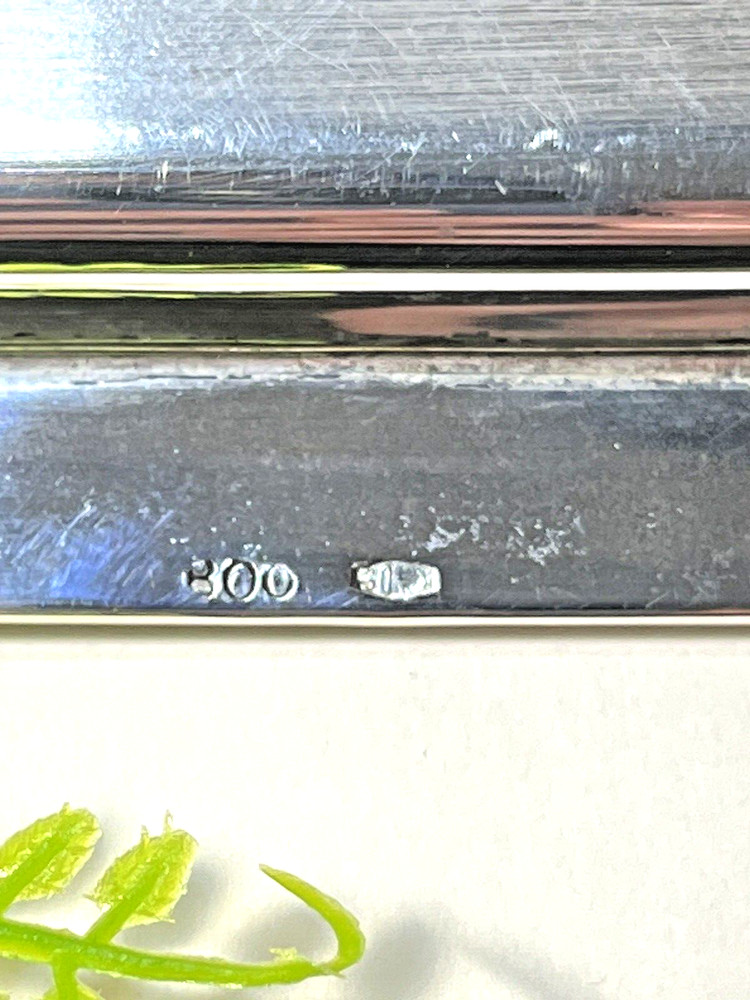 800 Silver Double Tray His & Hers Small Tray Can Be Monogrammed! 180Gr.