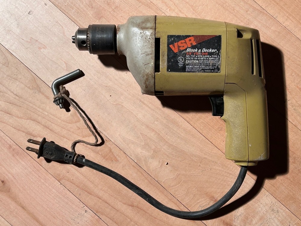 Black&Decker 3/8" Variable Speed Drill, 0-2500RPM Type 2