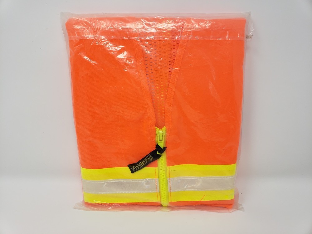 Occunomix Orange Solid Front Surveyor Vest - LUX-XTRNSM - Size 3X