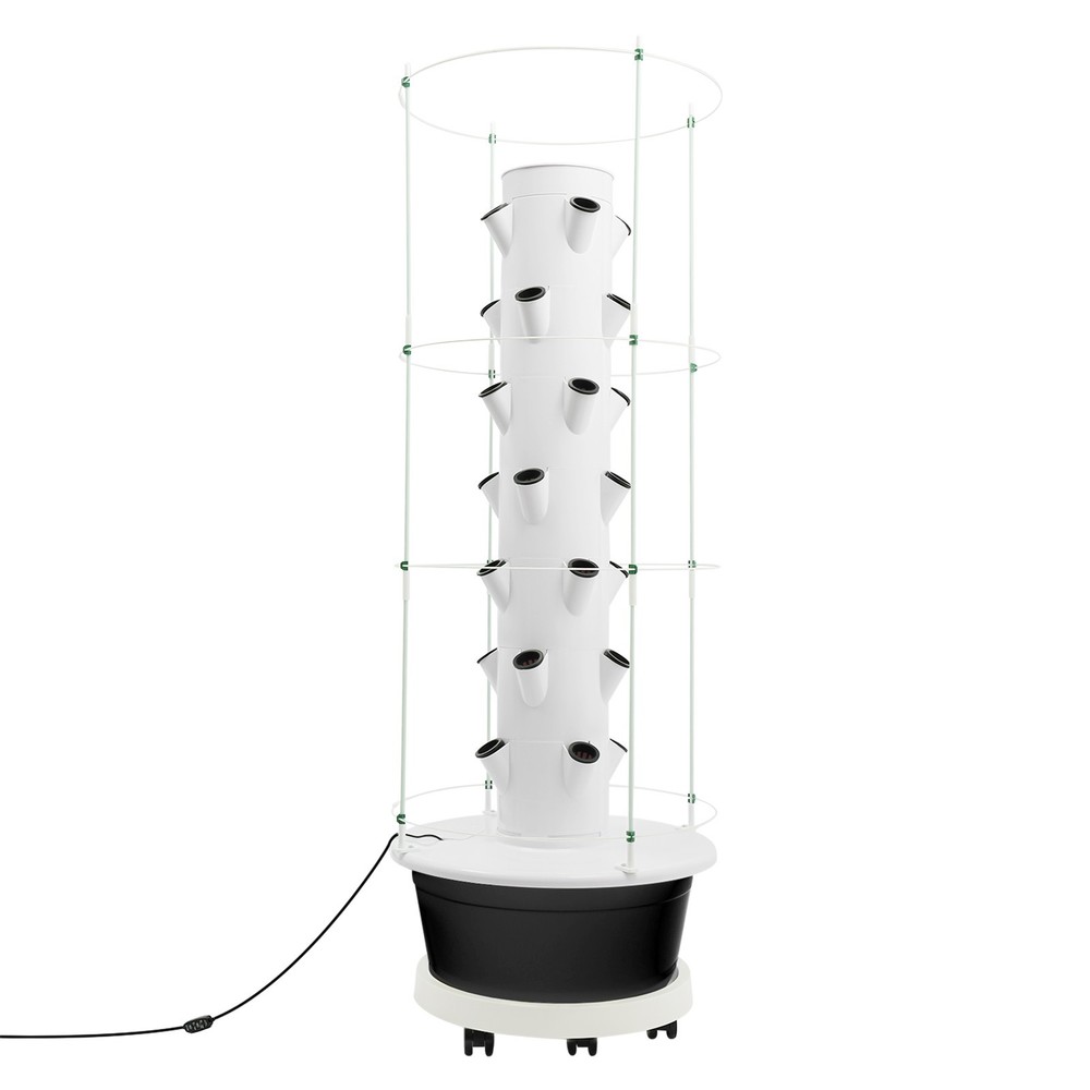 Vertical 28-Pots Hydroponics Tower Hydroponic Growing System w/ Climbing Trellis