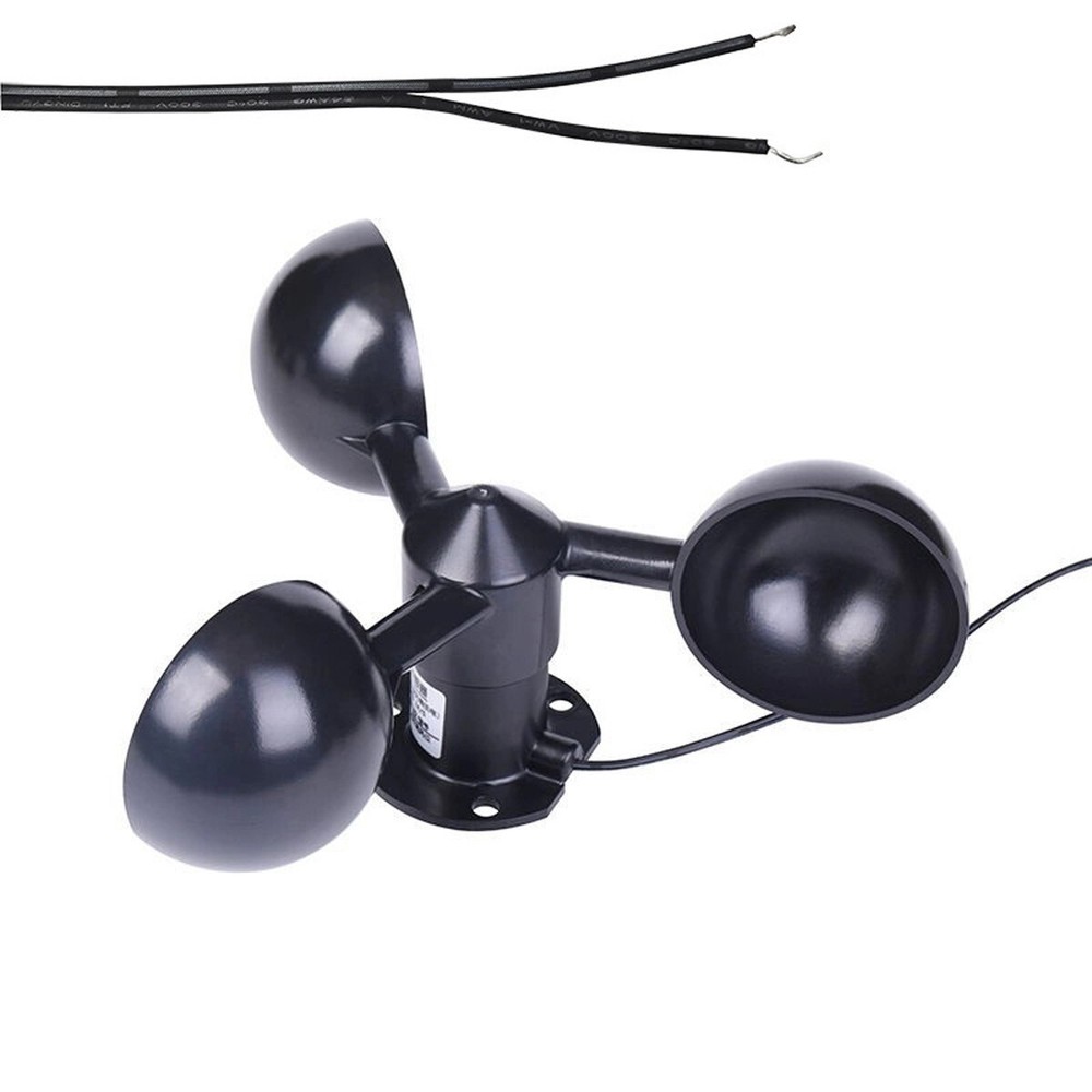 Wind Speed Sensor With Three Cups Wind Speed Measurement Pointer Display