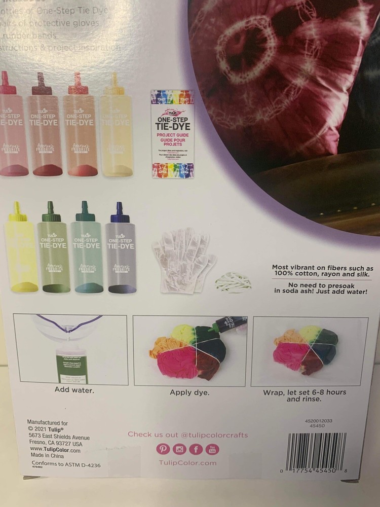 Tulip One-Step 37pc. Tie-Dye Kit w/ Retro Colors, 8 Projects