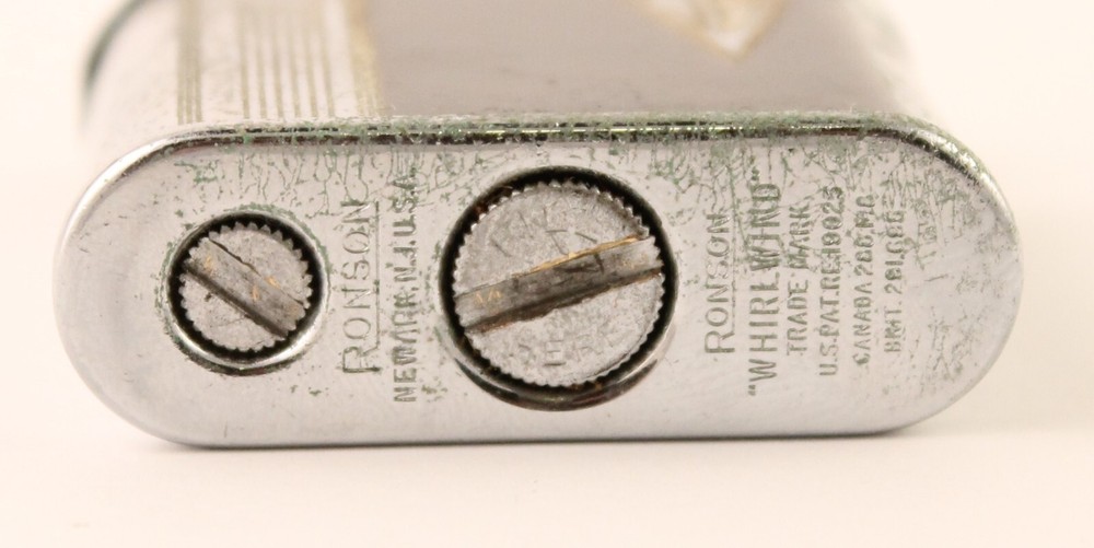 Ronson "Whirlwind" Lighter Tortoise Enamel "JB" Monogram
