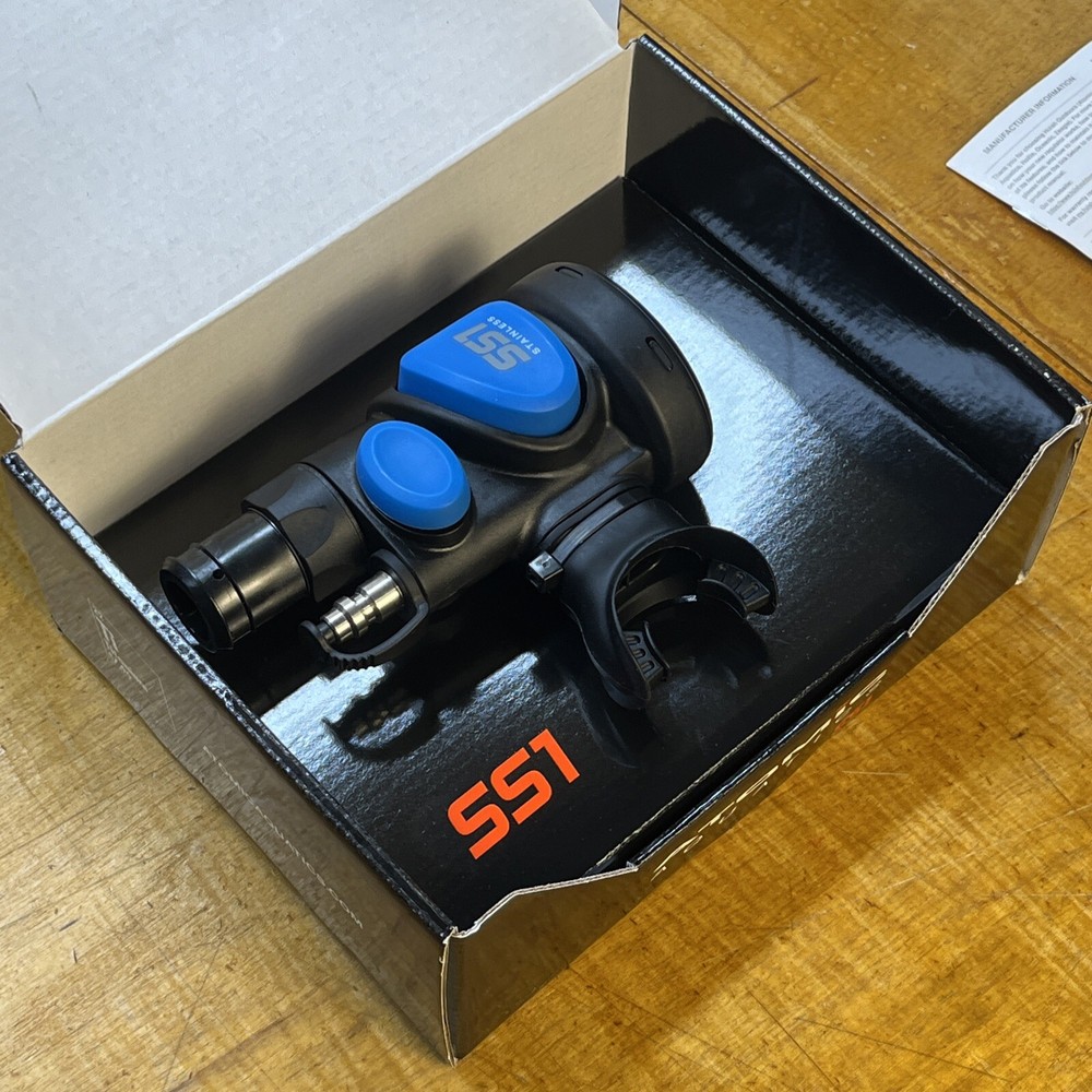 Atomic Aquatics SS1 Safe Second - Blue - Regulator/Inflator Combo