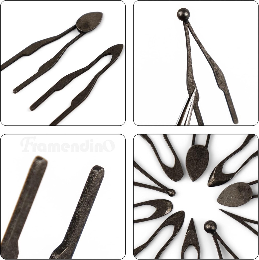 Framendino, 10 Pack Wood Burning Kit Tips Set Wire Tip Tool 1-10 Kinds