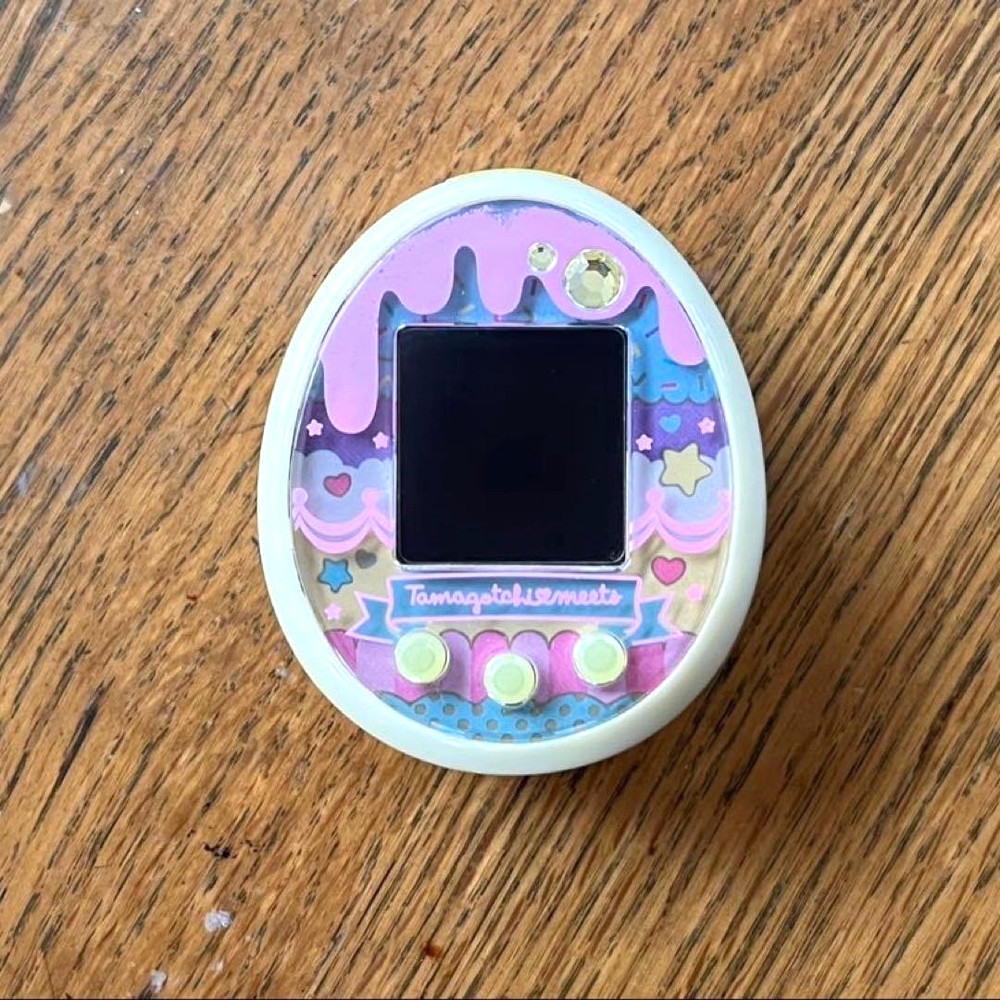 Tamagotchi Meets Sweets Yellow Electronic Virtual Pet Device