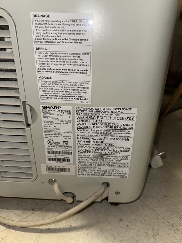 3-in-1 portable air conditioner