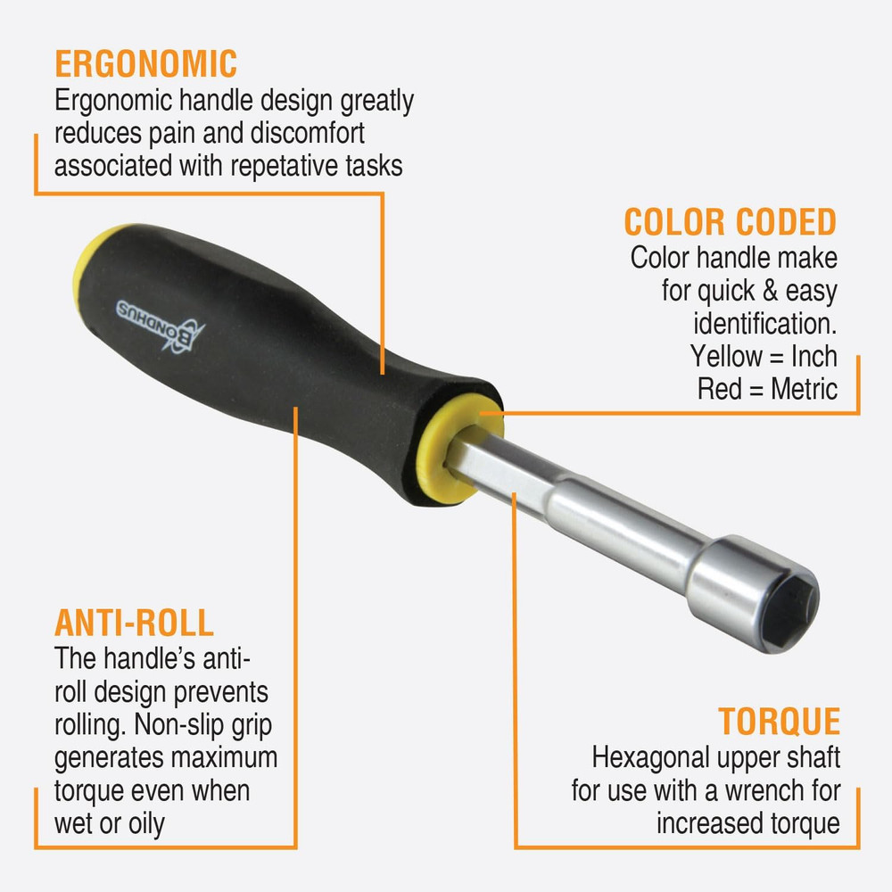 48445 Hollow Shaft Nut Driver, 7 Piece
