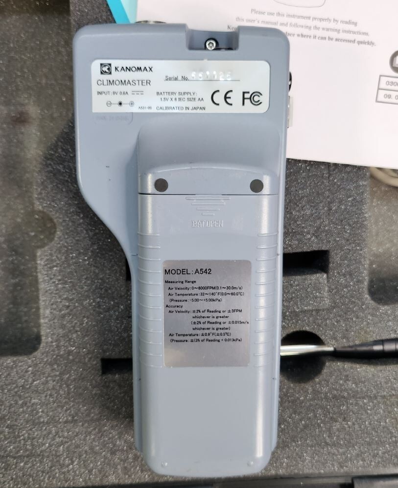 KANOMAX A542 Climomaster