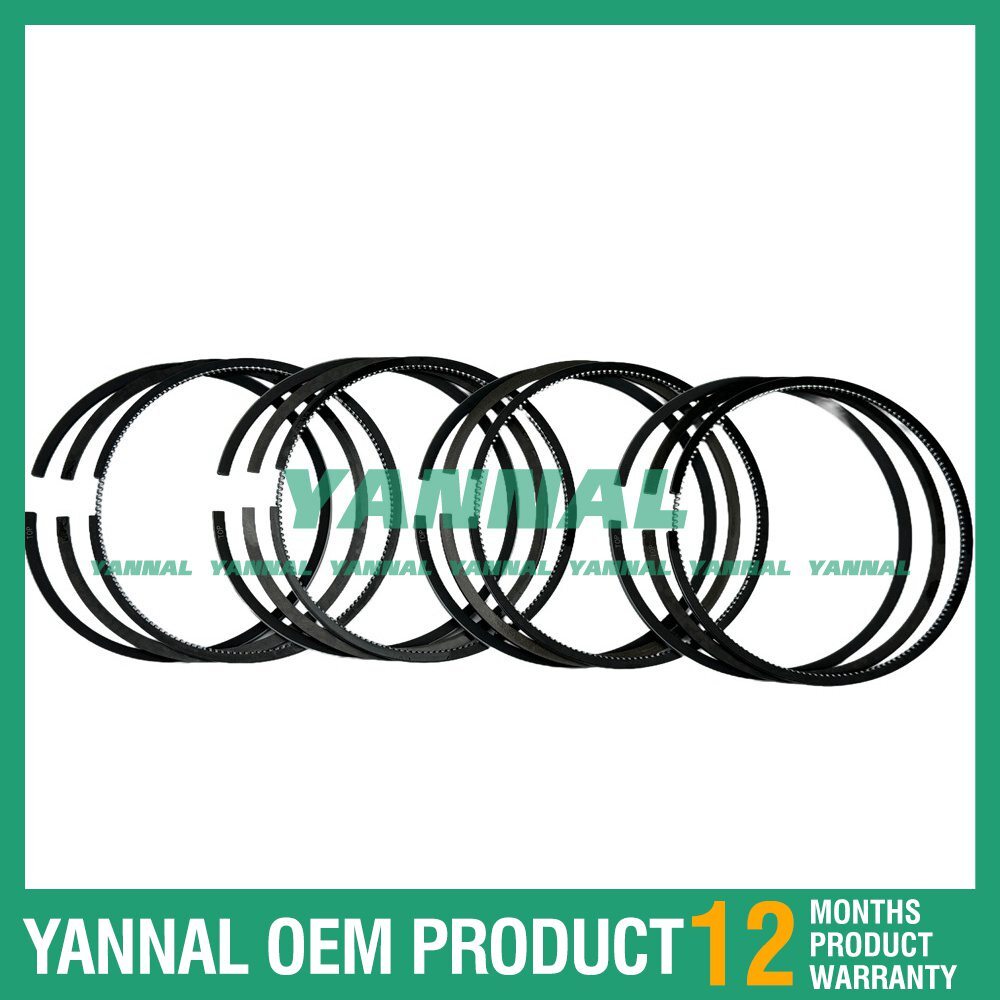 4PCS Part Number RE55512 Piston Ring STD Size For John Deere 4045 Engine
