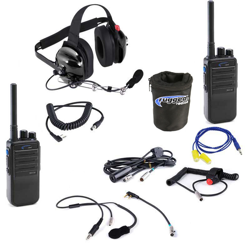 Rugged IMSA Racing Driver Spotter Digital Communications Kit Radios Electronics