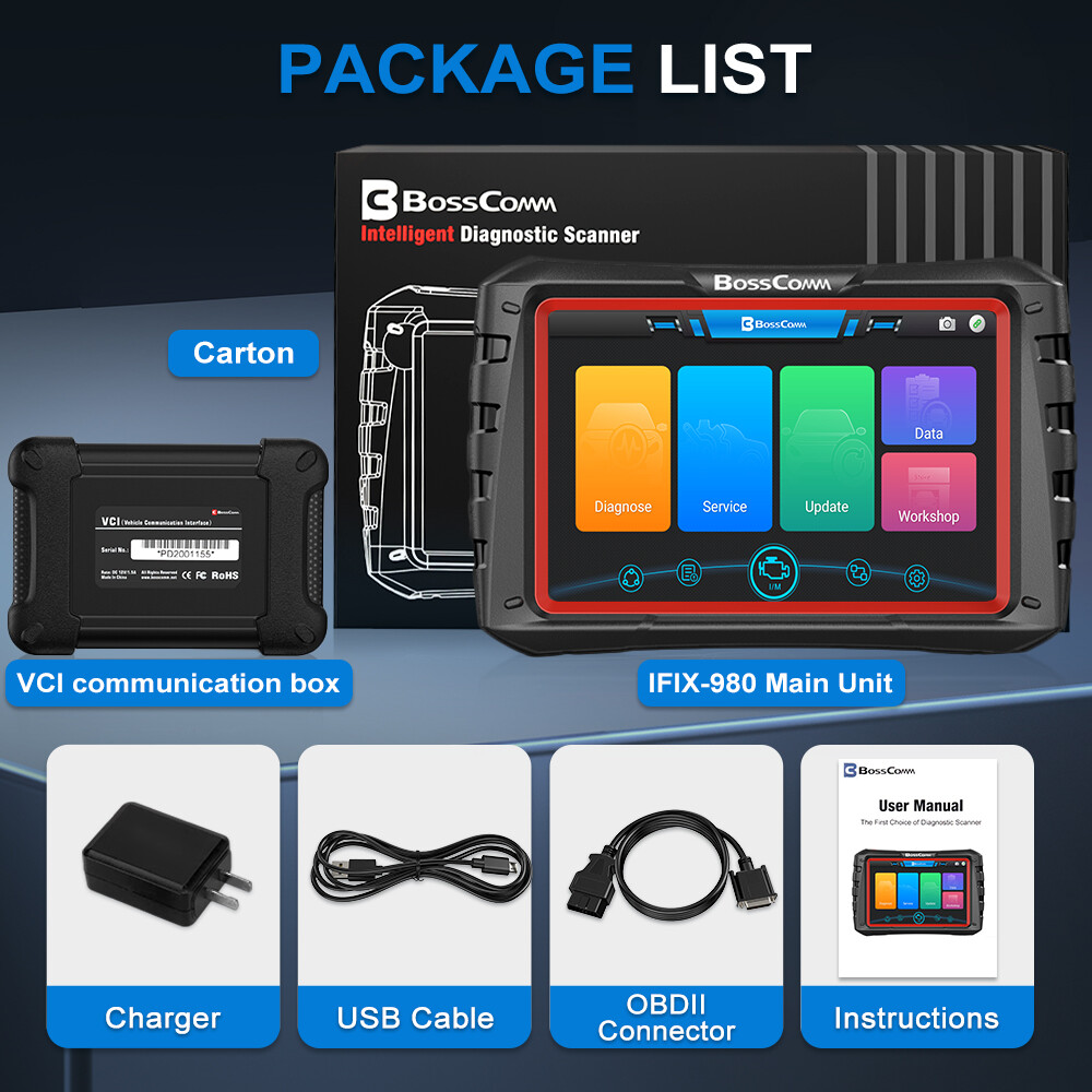 Automotive Bi-Directional Bluetooth OBD2 Scanner Diagnostic Scan Tool ECU Coding