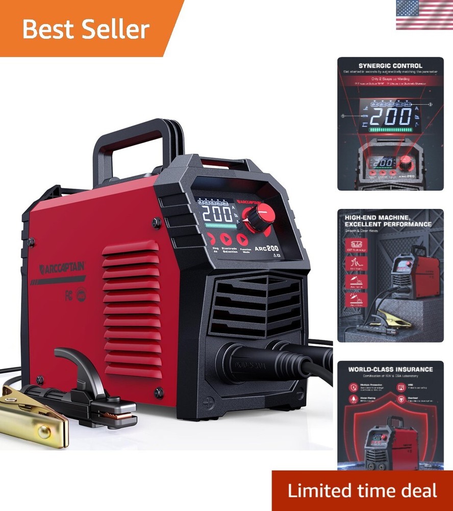 Rechargeable 200A Welding Machine - Lightweight, Portable, and User-Friendly