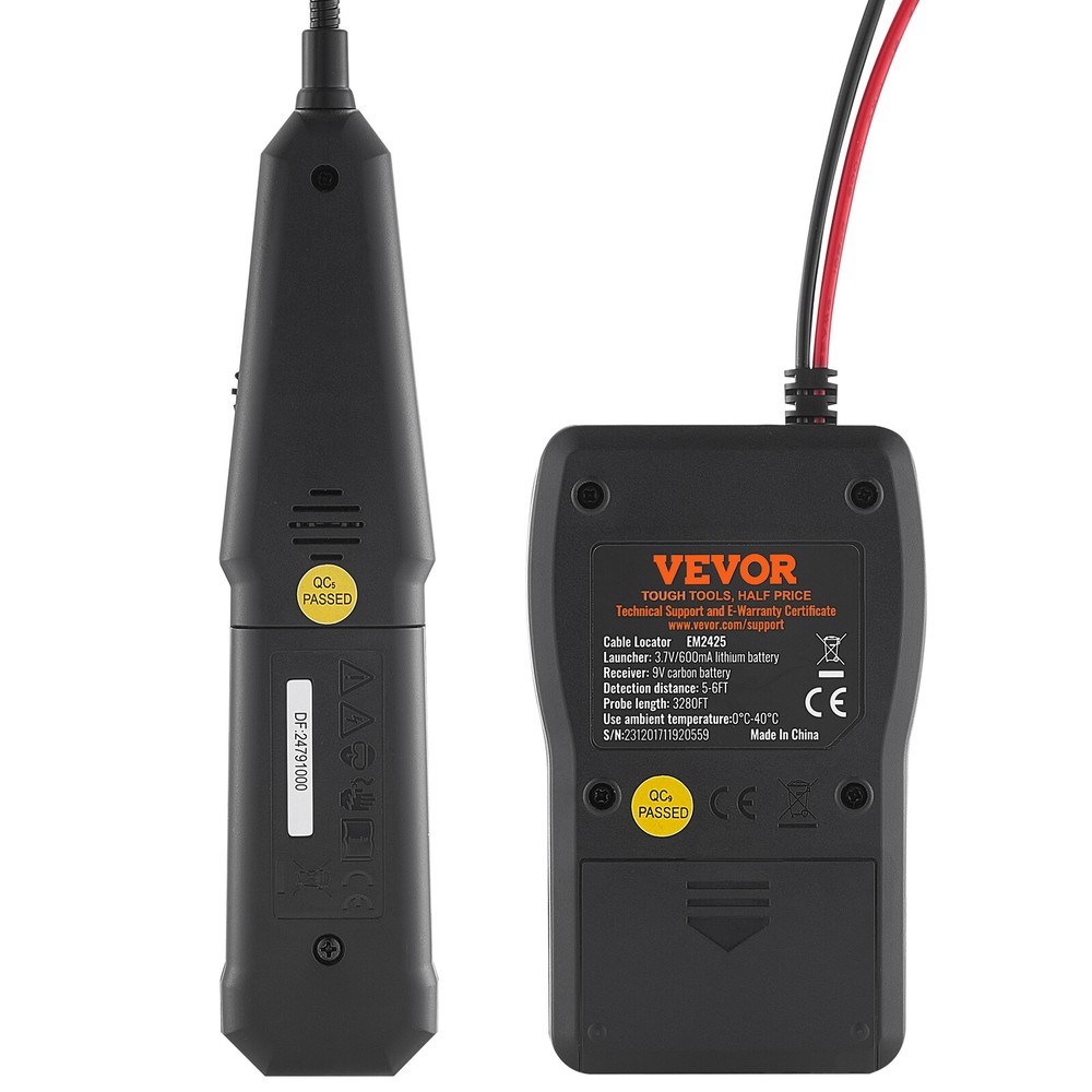 VEVOR Underground Cable Locator 6.5 FT Max. Detection Depth Wire Break Detector