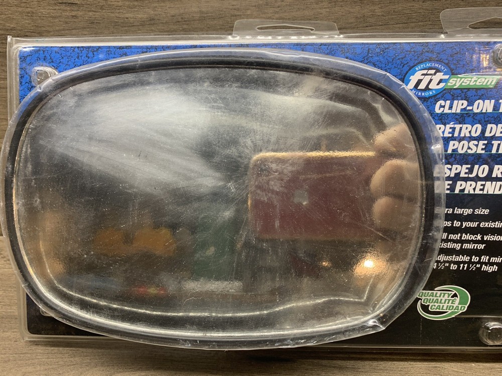 K-Source Fit System 3791 Universal Clip-on Trailer Towing Mirror - Black